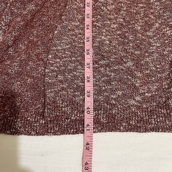 Massimo Dutti Knit Cardigan Sweater Large Red Italian Yarn Made In Spain - Picture 6 of 6